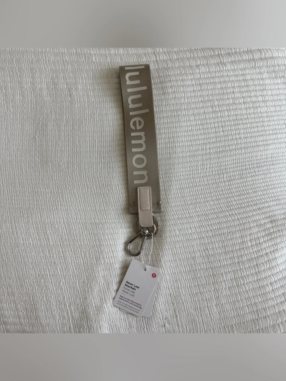Lululemon Never Lost Keychain